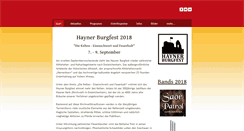 Desktop Screenshot of hayner-burgfest.de