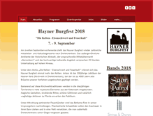 Tablet Screenshot of hayner-burgfest.de